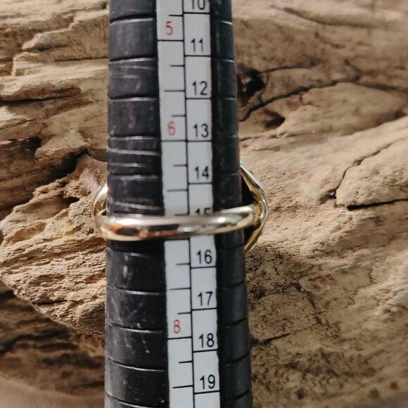 Napier Ring White Cabochons Size 7 Vintage MCM Gold Tone Retro Statement Jewelry - Picture 2 of 15